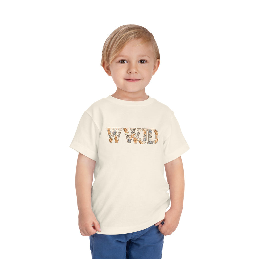 Toddler Short Sleeve Tee WWJD Noah’s Ark