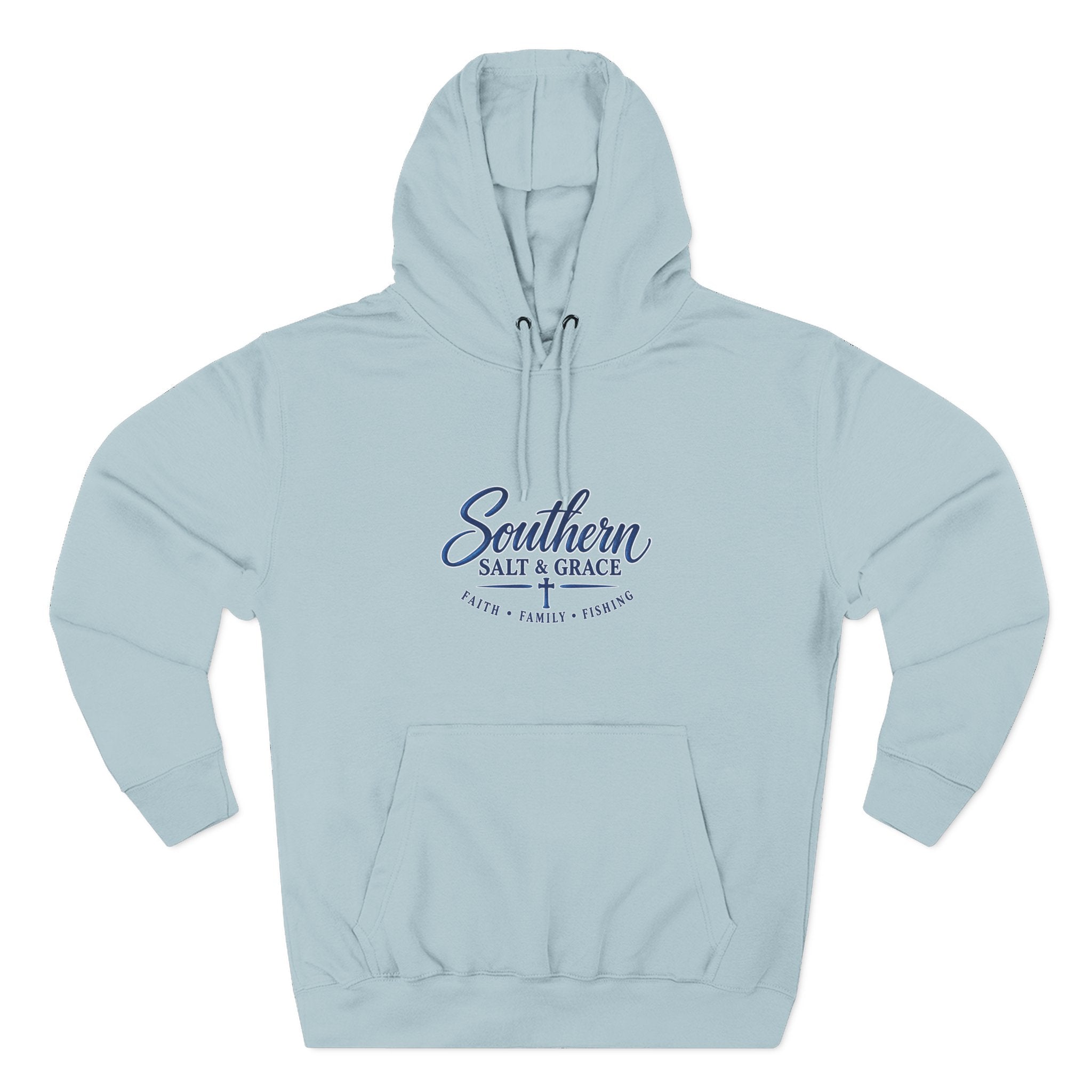 Southern Salt & Grace Hoodie — Coastal Fishing Graphic Fleece Pullover