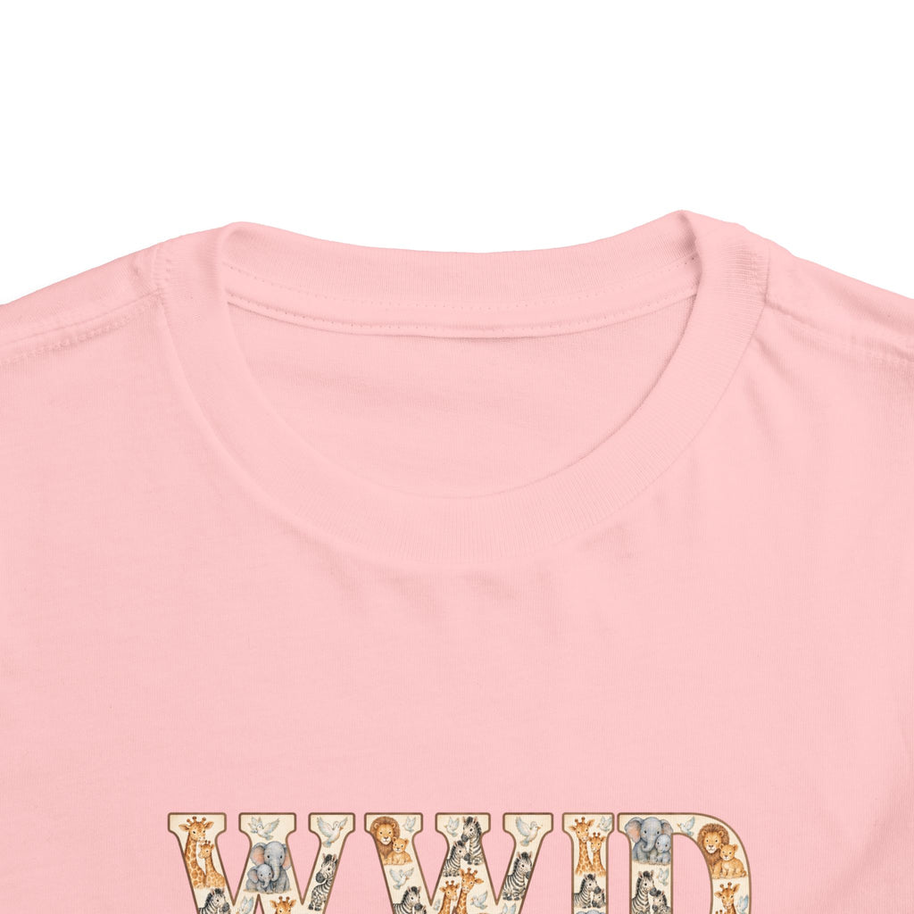 Toddler Short Sleeve Tee WWJD Noah’s Ark