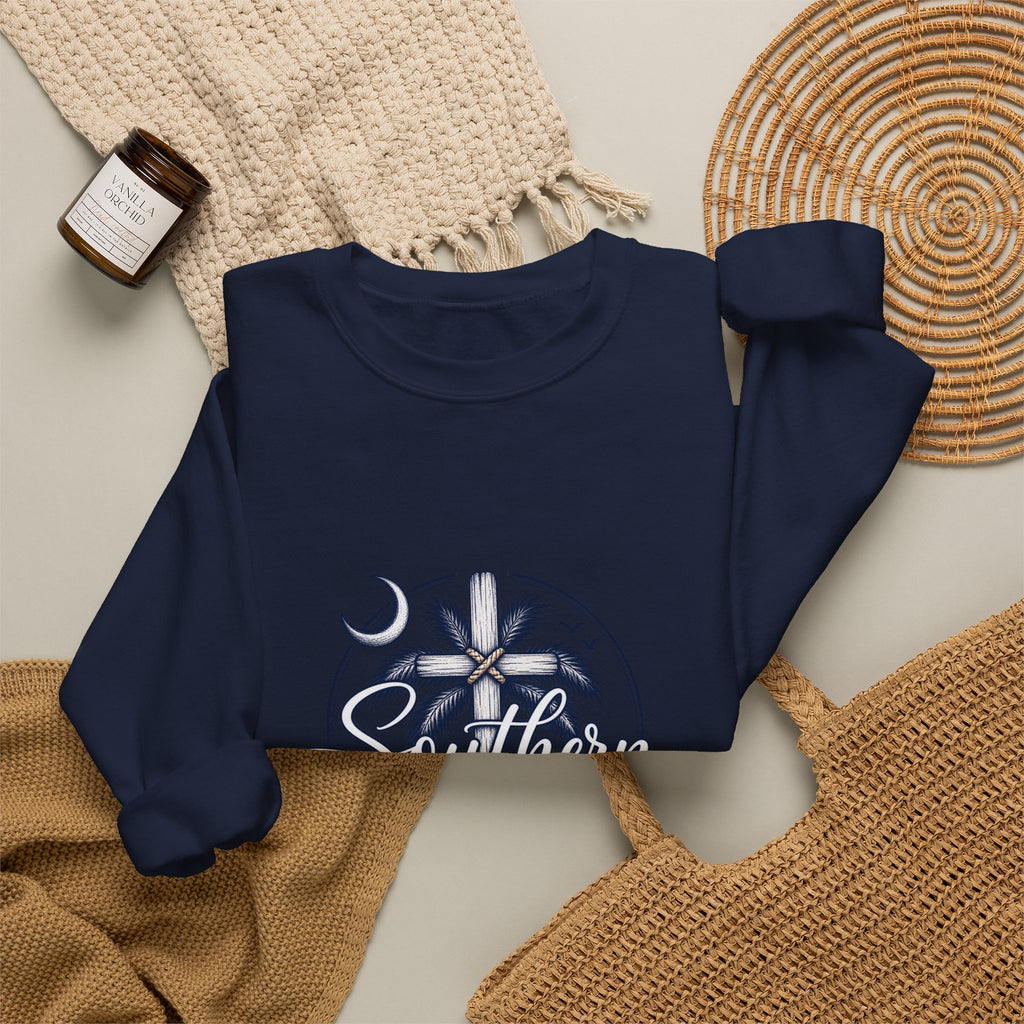 Southern Salt & Breeze Crewneck Sweatshirt — Coastal Palm Beach Vibes