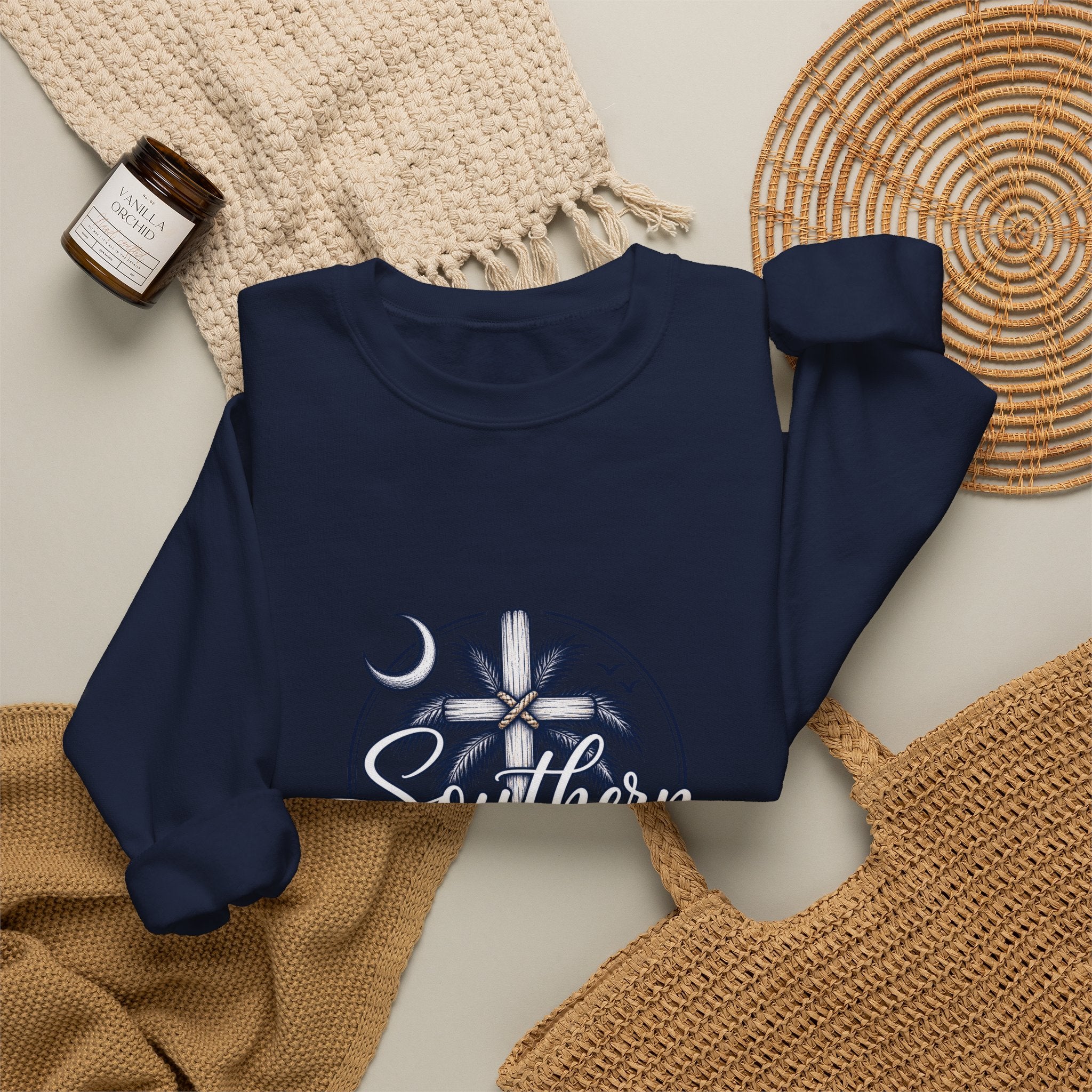 Southern Salt & Breeze Crewneck Sweatshirt — Coastal Palm Beach Vibes