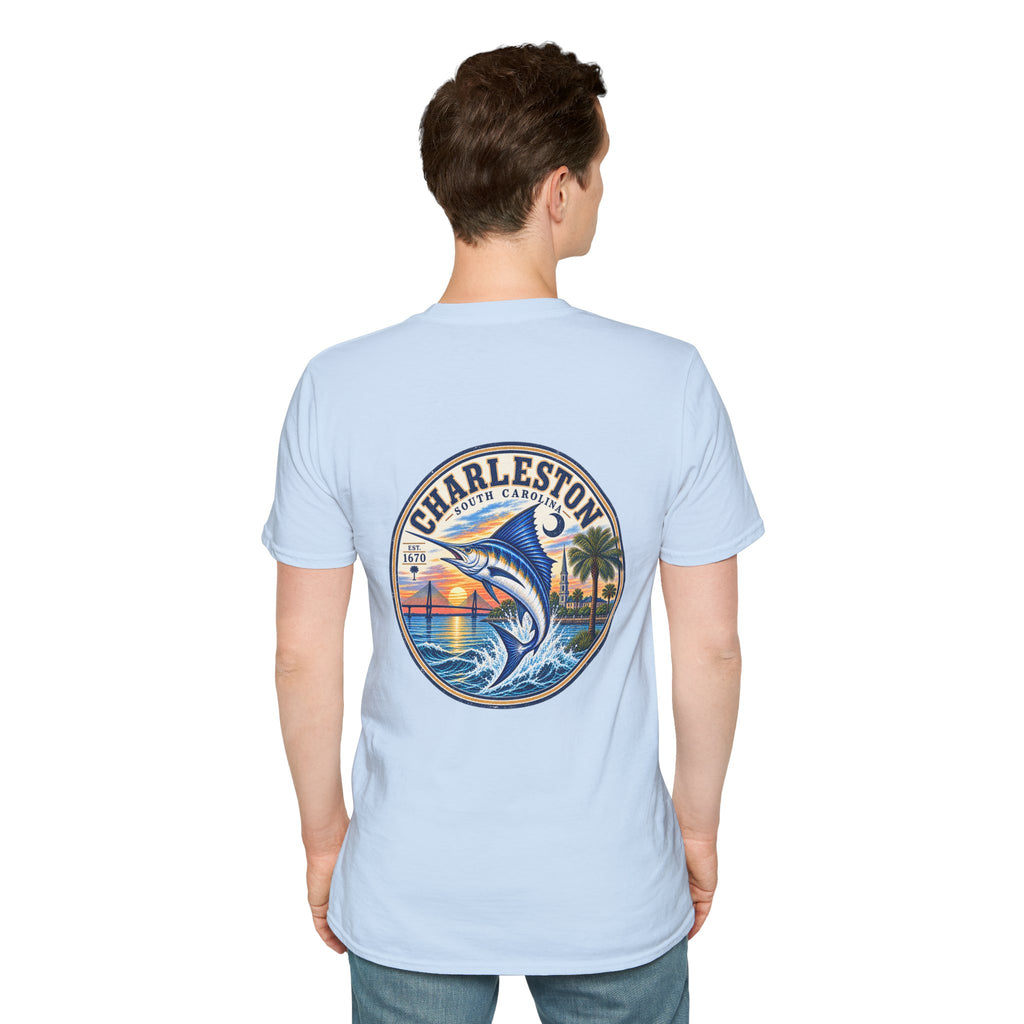 Marlin Coastal T-Shirt — Charleston Beach Vibes