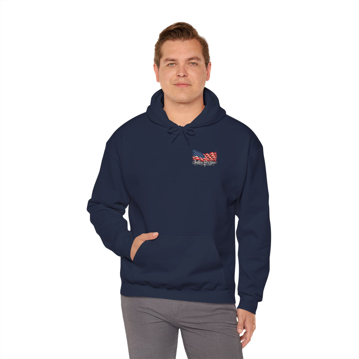 We The People 1776 Eagle Hoodie — Patriotic American Flag Hoodie