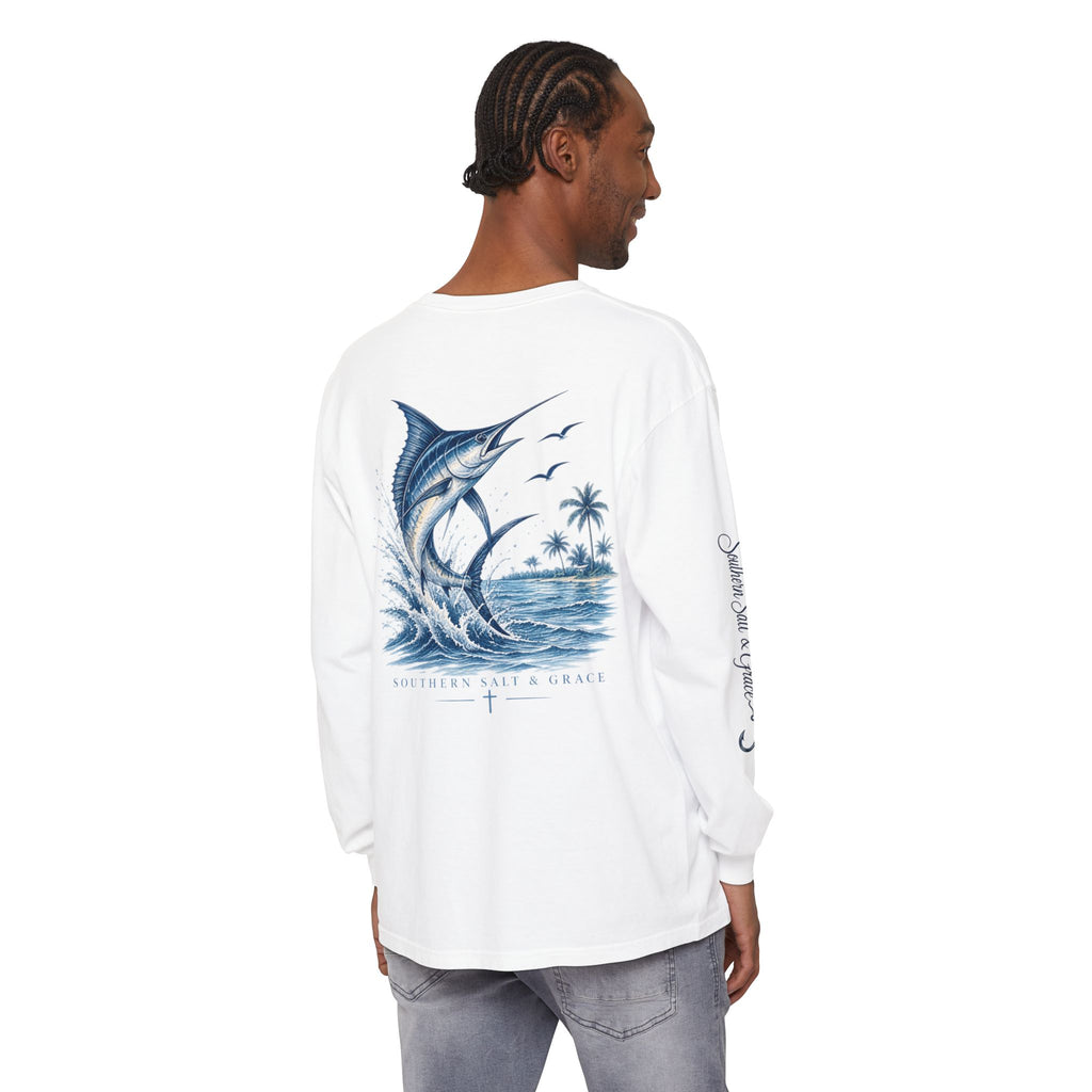 Unisex Garment-dyed Long Sleeve T-Shirt