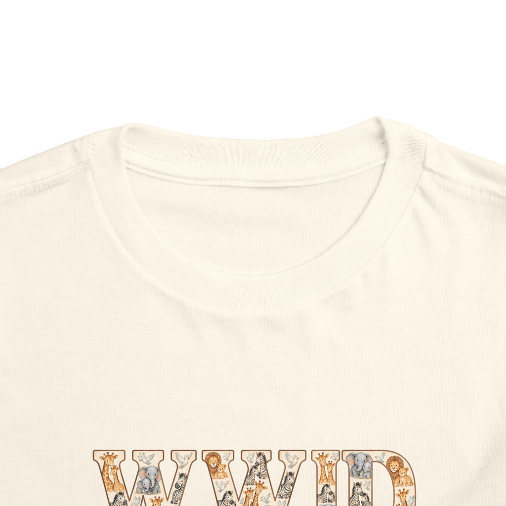 Toddler Short Sleeve Tee WWJD Noah’s Ark