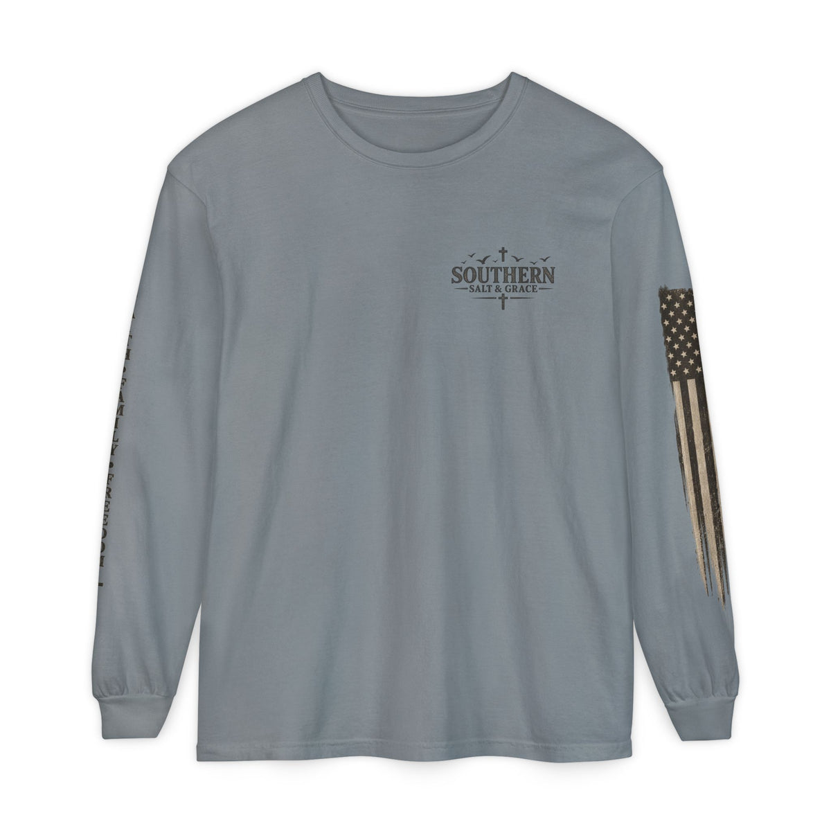 Southern Salt & Grace Flag Long Sleeve Tee