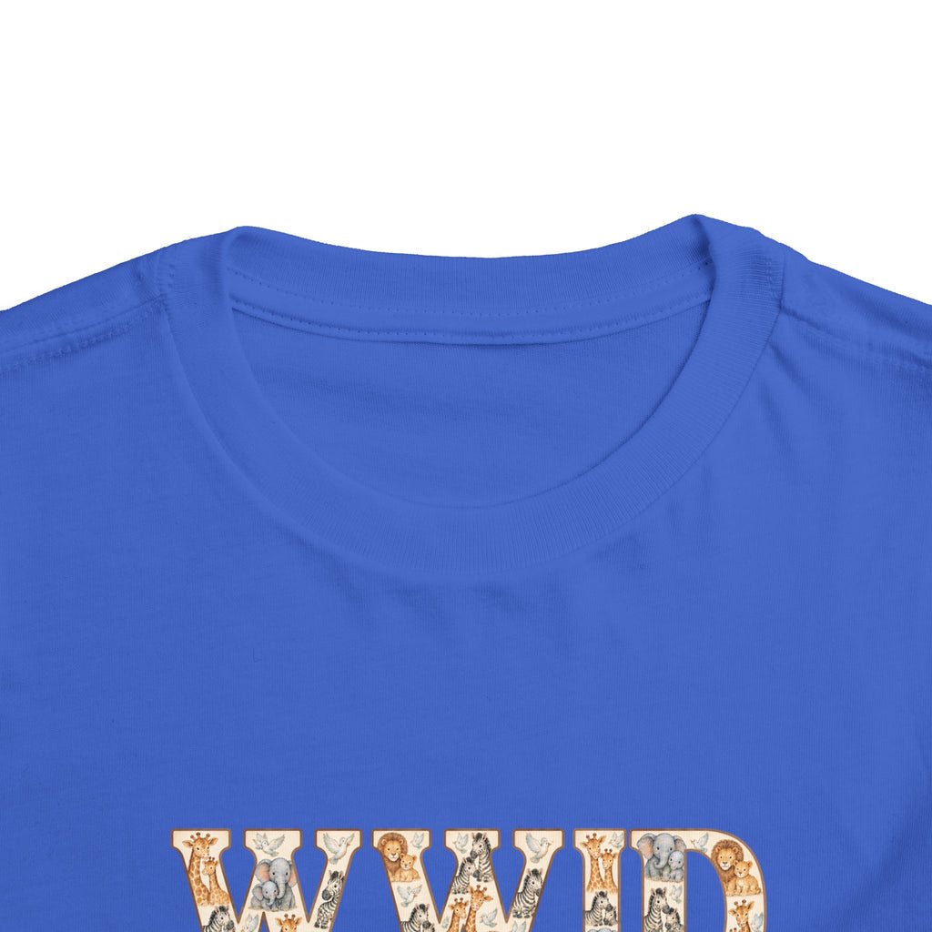 Toddler Short Sleeve Tee WWJD Noah’s Ark